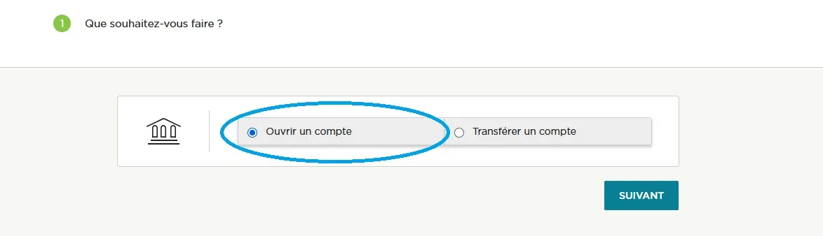 Page d'accueil Fortuneo